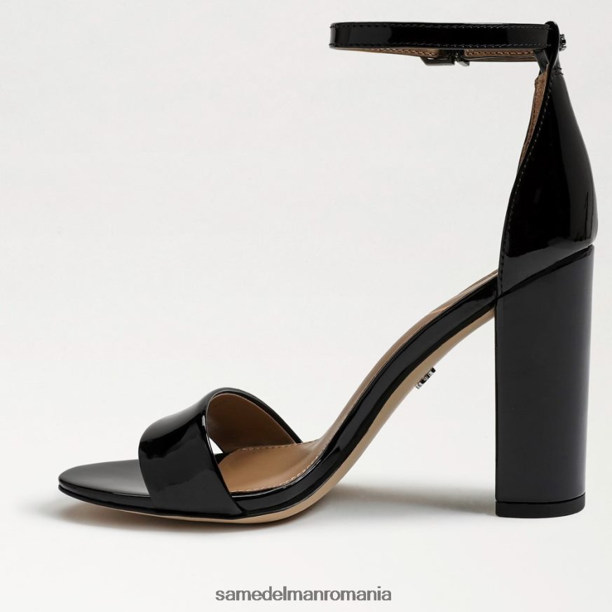 Sam Edelman încălţăminte brevet negru femei sandale cu toc bloc yaro HN448Z336
