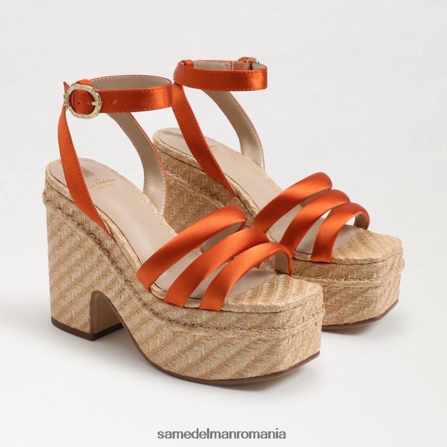 Sam Edelman încălţăminte cali portocaliu femei sandale cu toc platforma tibby HN448Z439