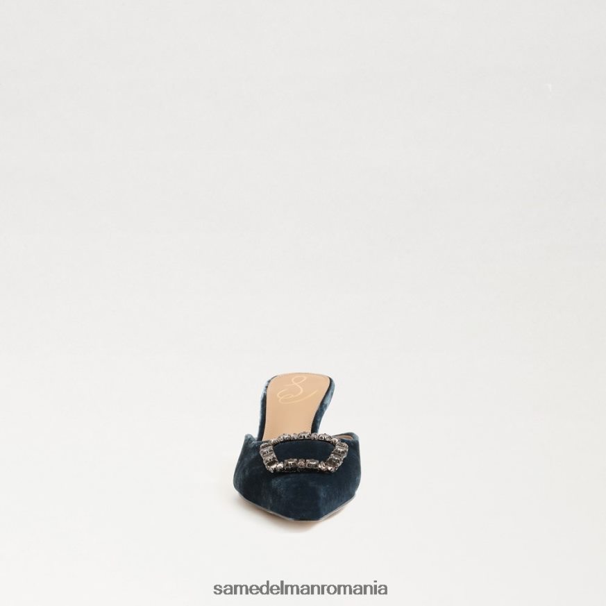 Sam Edelman încălţăminte catifea adâncă de safir femei brit kitten heel mule HN448Z433