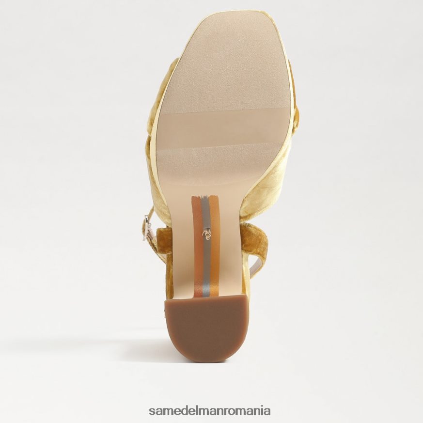 Sam Edelman încălţăminte catifea șofran femei toc platforma kristen HN448Z816