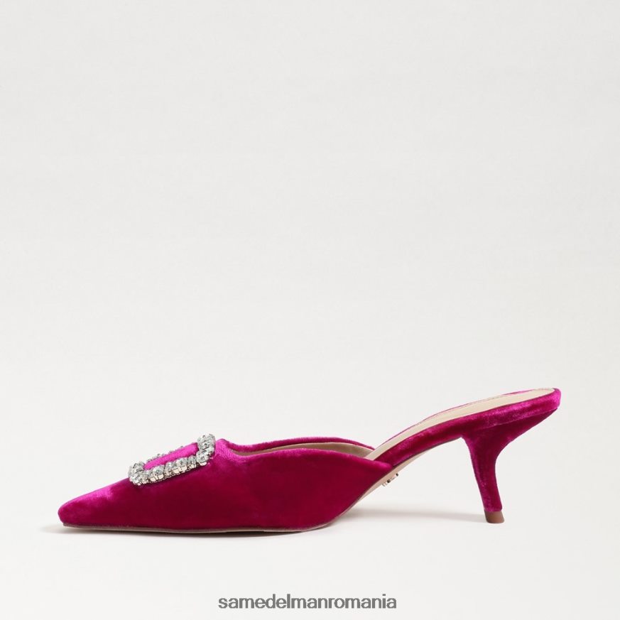 Sam Edelman încălţăminte catifea zmeură femei brit kitten heel mule HN448Z431