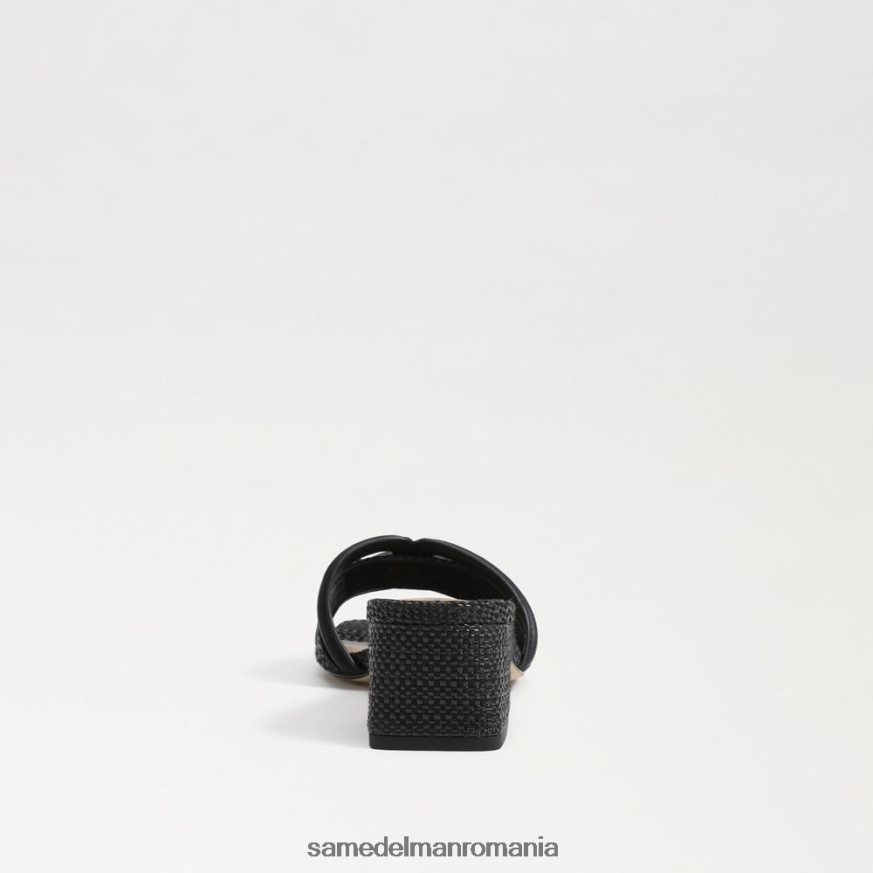 Sam Edelman încălţăminte țesătură neagră femei alunecarea cu toc bloc waylon HN448Z346