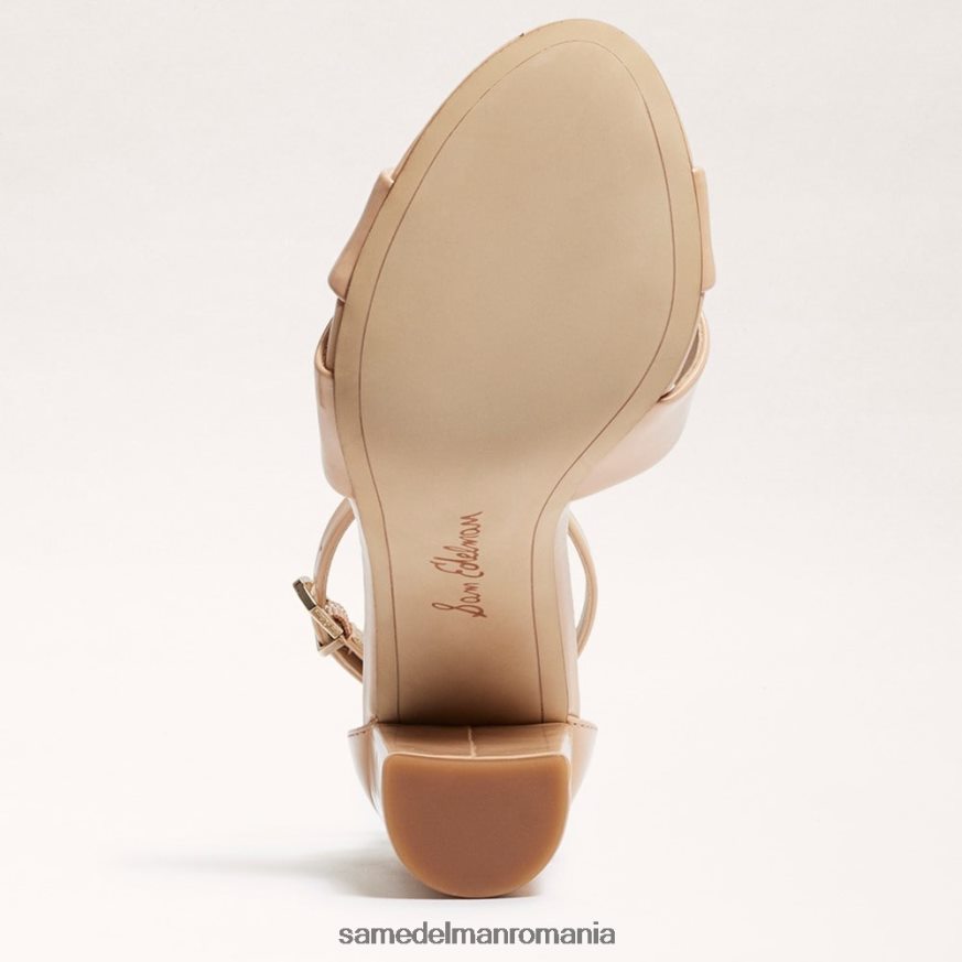 Sam Edelman încălţăminte fard de obraz bej femei sandală yancy cu curea la gleznă HN448Z773