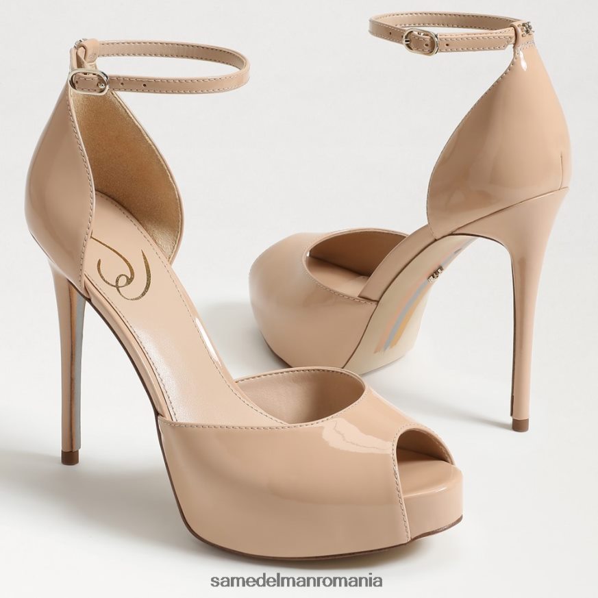 Sam Edelman încălţăminte fard de obraz bej femei toc platformă florencia peep toe HN448Z768
