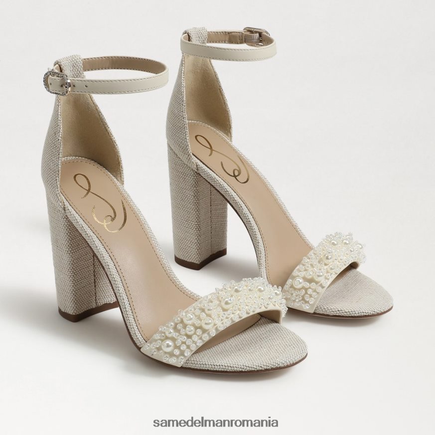 Sam Edelman încălţăminte fildeș modern femei sandale cu toc bloc yaro perla HN448Z618
