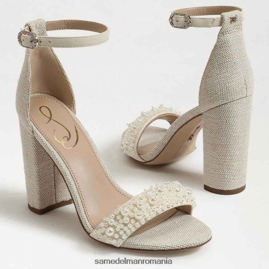 Sam Edelman încălţăminte fildeș modern femei sandale cu toc bloc yaro perla HN448Z618