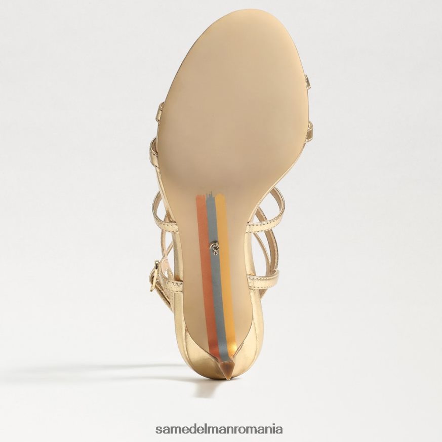 Sam Edelman încălţăminte frunza de aur femei toc cu bretele delanie HN448Z646