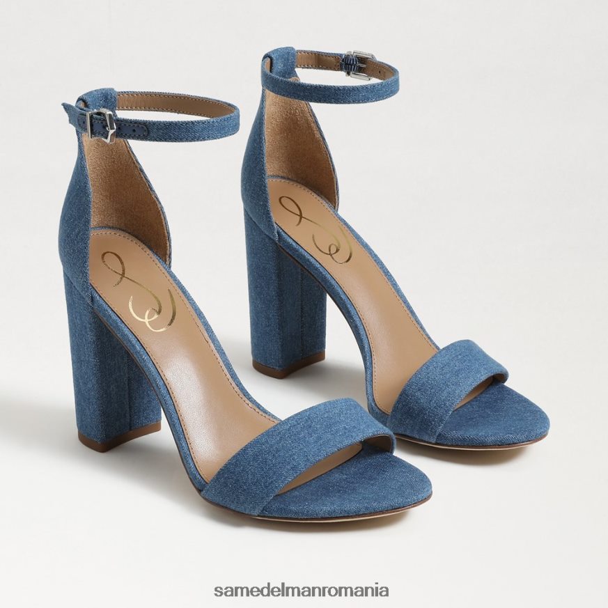 Sam Edelman încălţăminte indigo spălat femei sandale cu toc bloc yaro HN448Z320