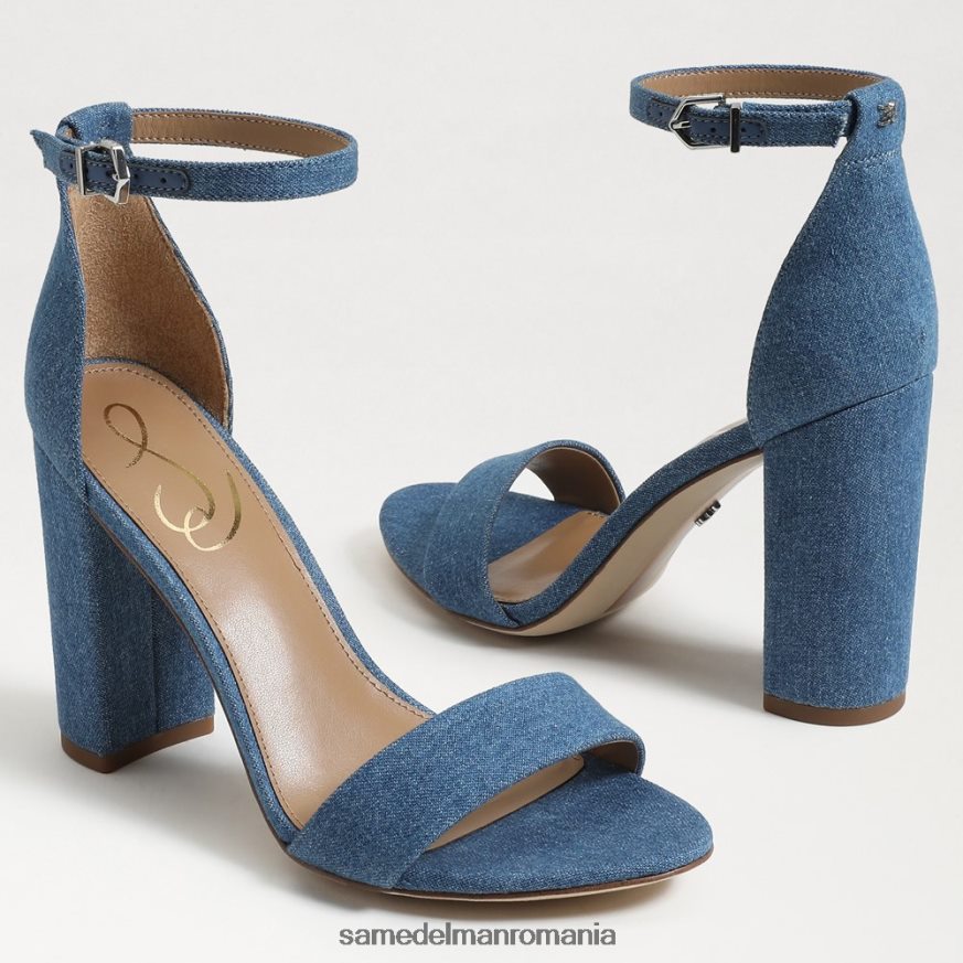 Sam Edelman încălţăminte indigo spălat femei sandale cu toc bloc yaro HN448Z320
