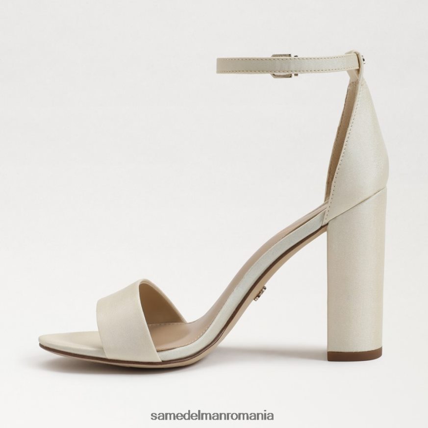 Sam Edelman încălţăminte mătase perla fildeș femei sandale cu toc bloc yaro HN448Z321