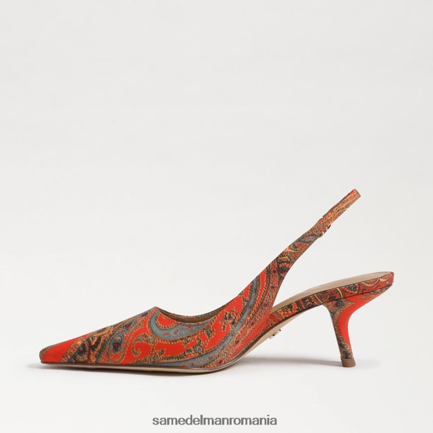 Sam Edelman încălţăminte mac portocaliu femei pompă bianka slingback HN448Z92