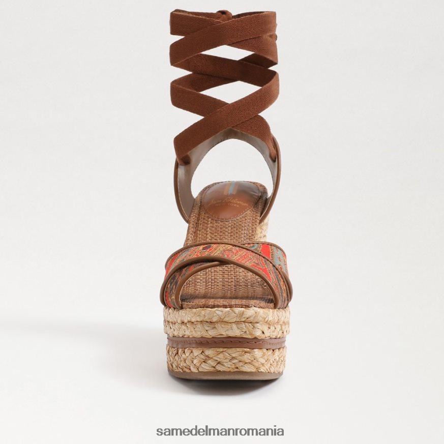 Sam Edelman încălţăminte mac portocaliu femei sandale cu pană vaughn espadrile HN448Z243