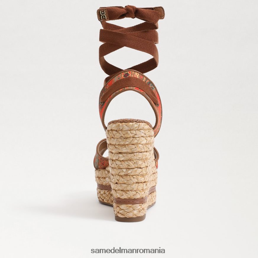 Sam Edelman încălţăminte mac portocaliu femei sandale cu pană vaughn espadrile HN448Z243