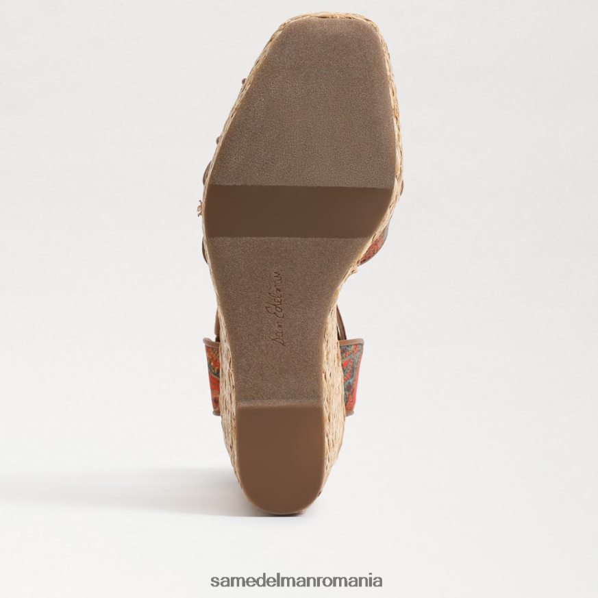 Sam Edelman încălţăminte mac portocaliu femei sandale cu pană vaughn espadrile HN448Z243