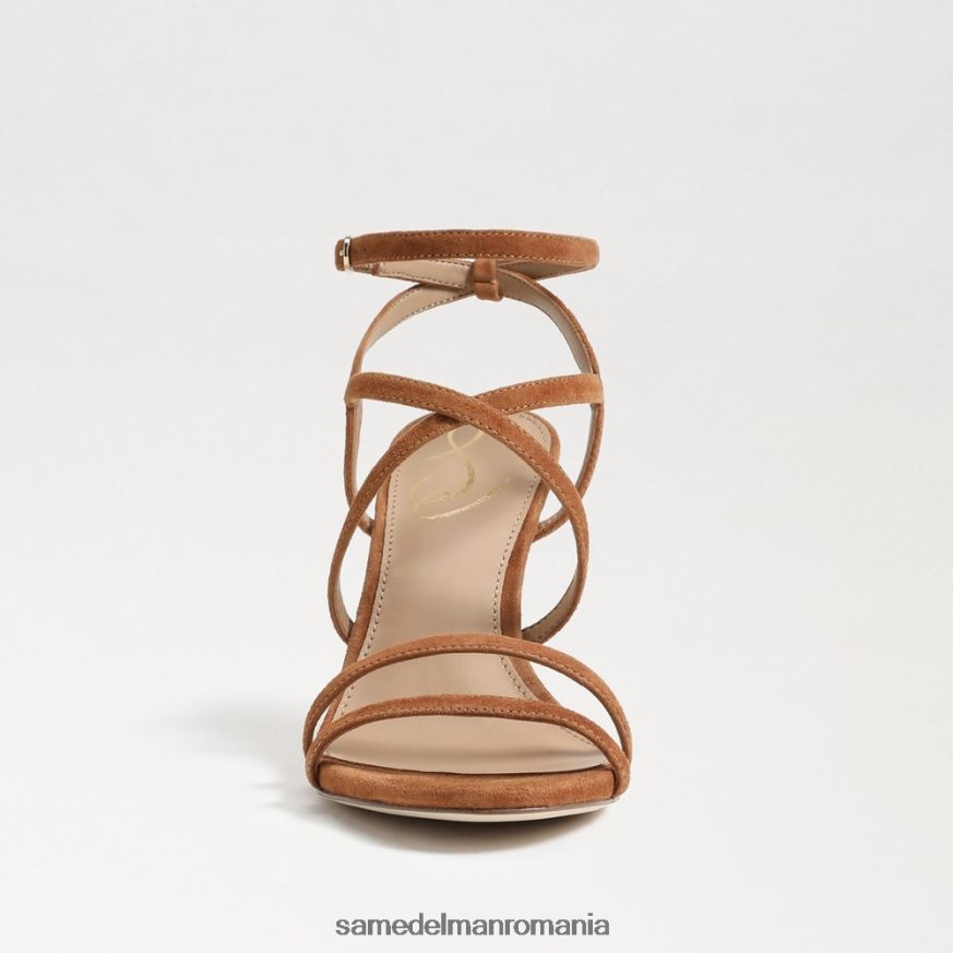 Sam Edelman încălţăminte maro de frontieră femei toc cu bretele delanie HN448Z651