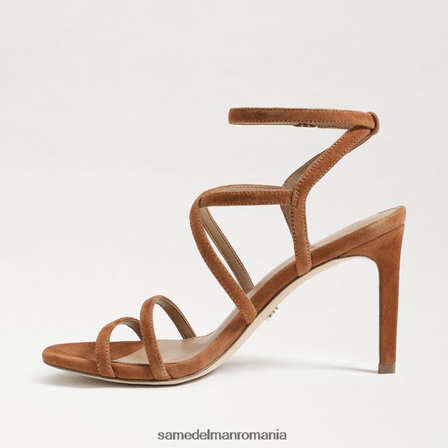 Sam Edelman încălţăminte maro de frontieră femei toc cu bretele delanie HN448Z651