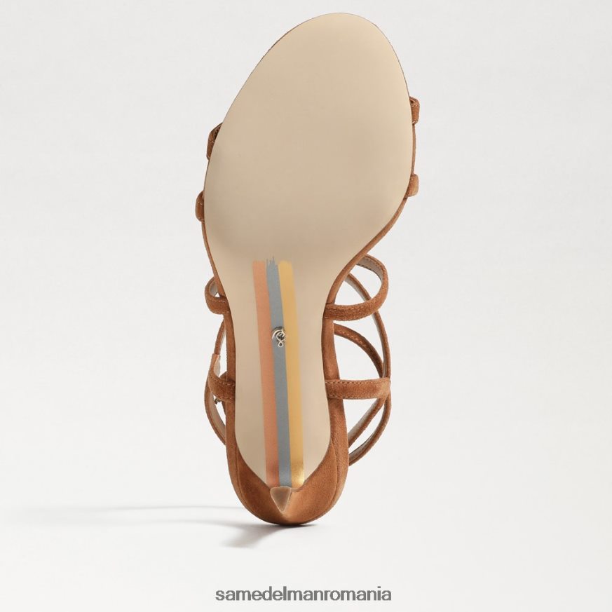 Sam Edelman încălţăminte maro de frontieră femei toc cu bretele delanie HN448Z651