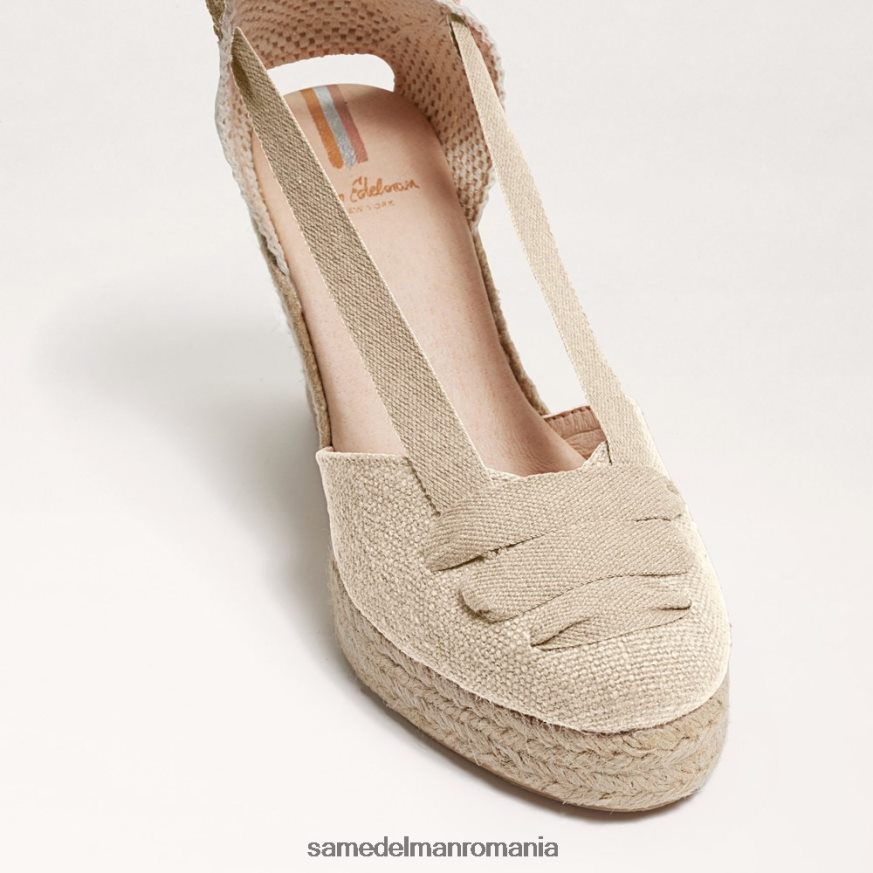 Sam Edelman încălţăminte natural femei sandale cu pană margherita espadrile HN448Z85