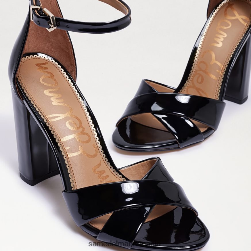 Sam Edelman încălţăminte negru femei sandală yancy cu curea la gleznă HN448Z772