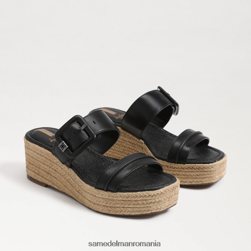 Sam Edelman încălţăminte negru femei sandale cu pană carson espadrile HN448Z352