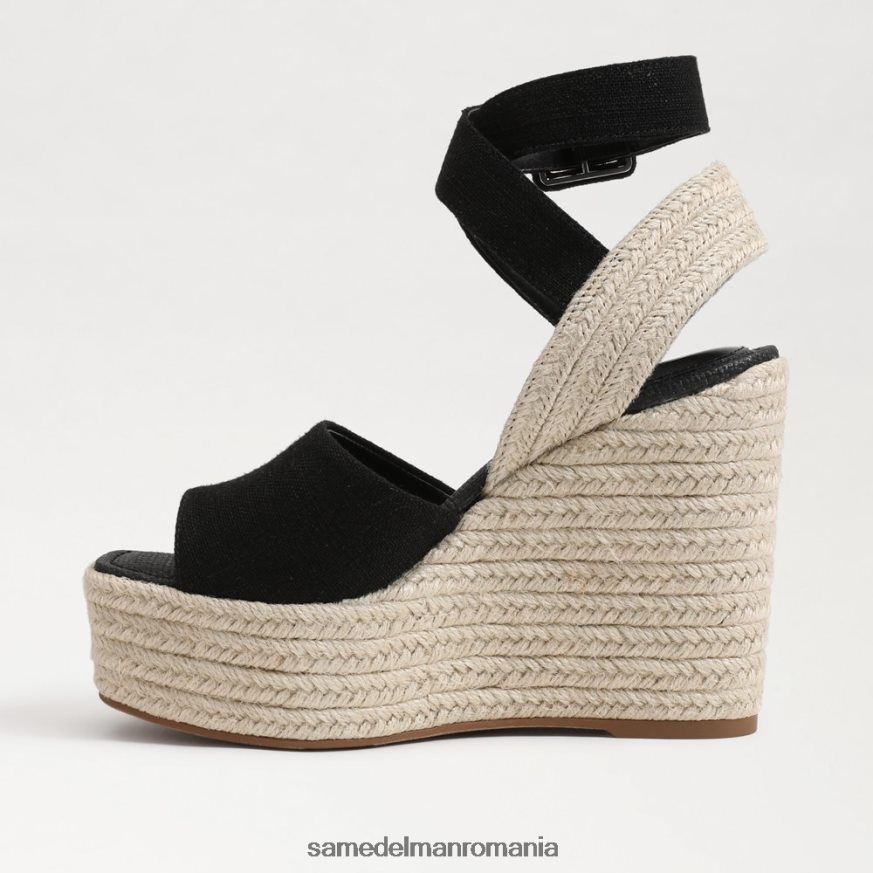 Sam Edelman încălţăminte negru femei vada sandale cu pană espadrile HN448Z381