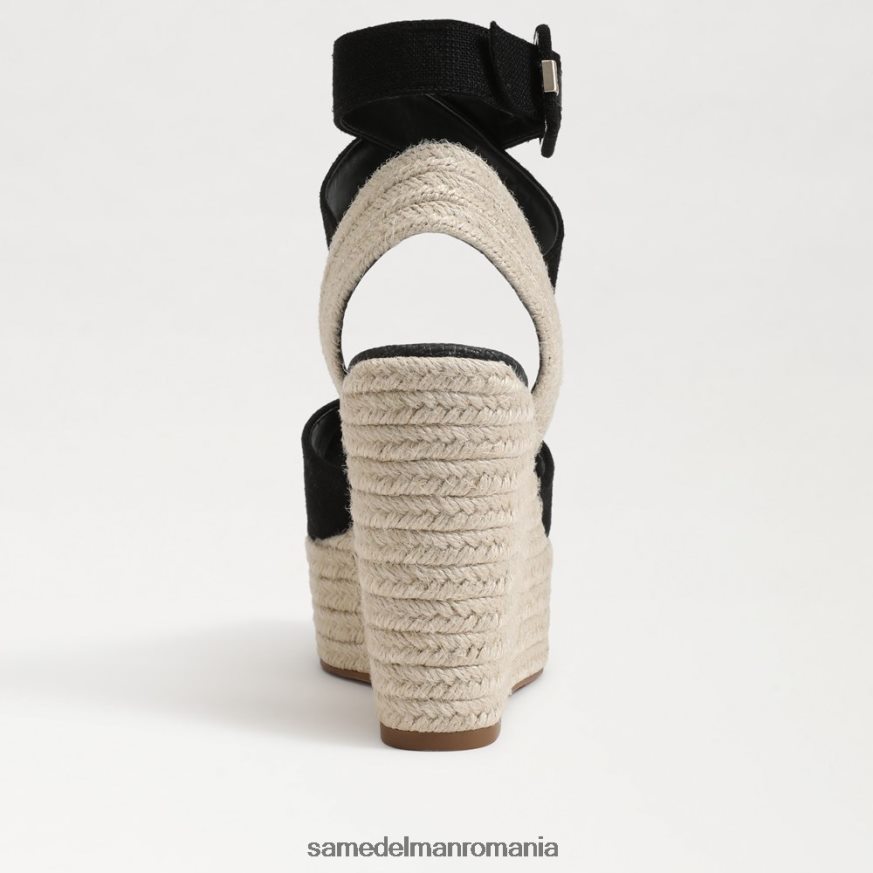 Sam Edelman încălţăminte negru femei vada sandale cu pană espadrile HN448Z381