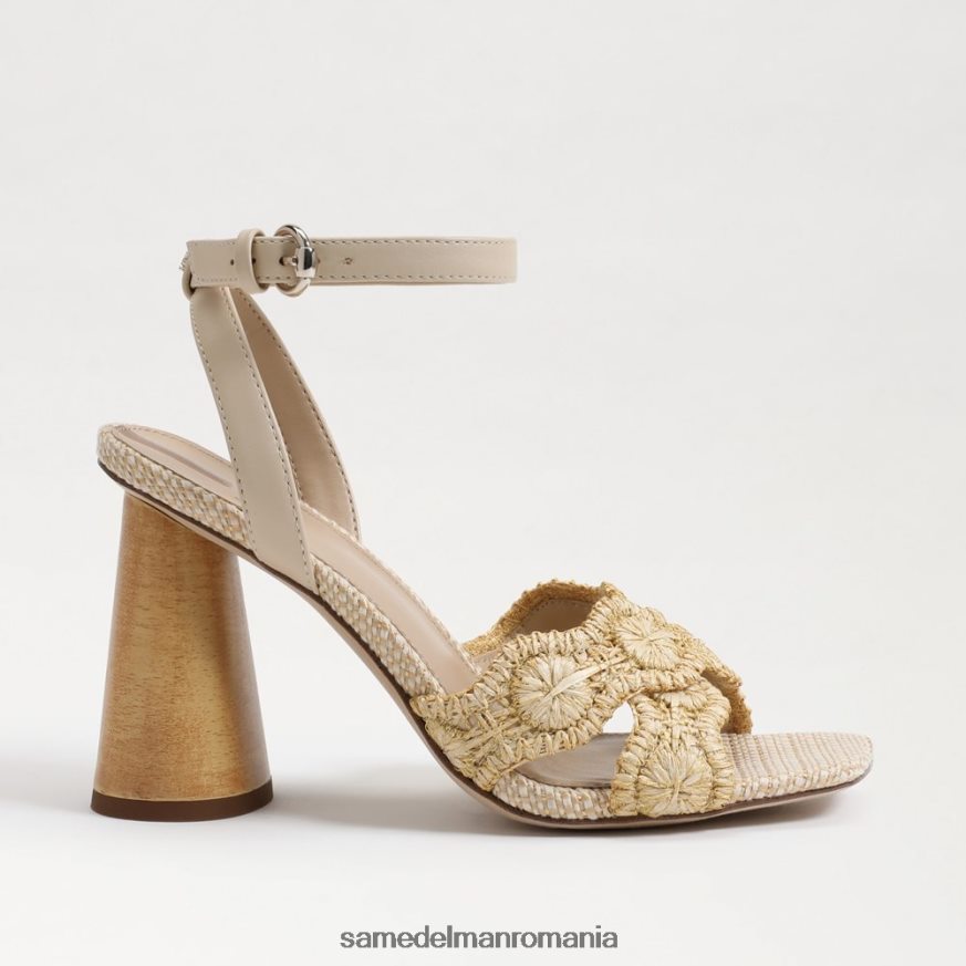 Sam Edelman încălţăminte nisip natural/de vară femei toc bloc kacie HN448Z706