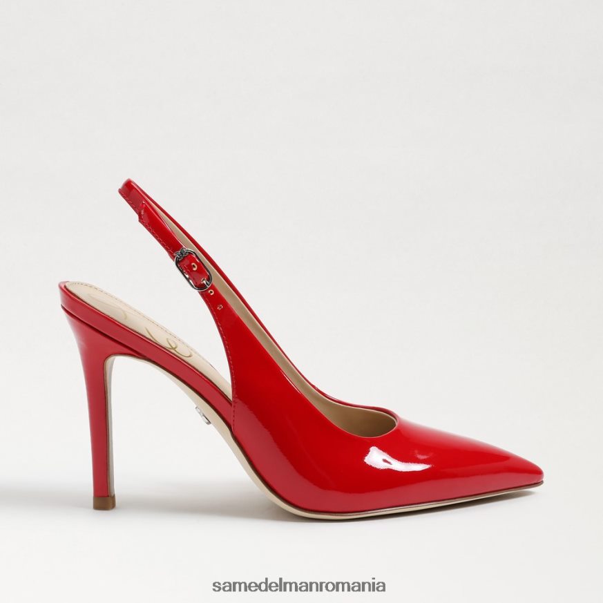 Sam Edelman încălţăminte patent roșu rubin femei pompă hazel slingback HN448Z664