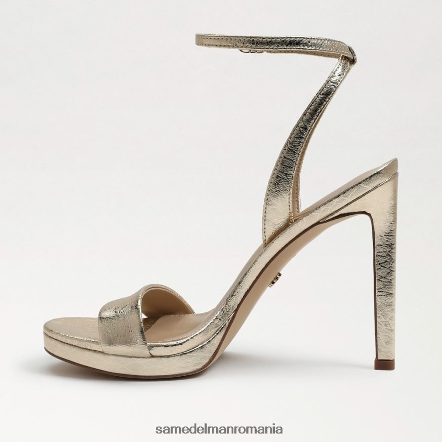 Sam Edelman încălţăminte piele cu frunze de aur femei jad curea la gleznă toc HN448Z386