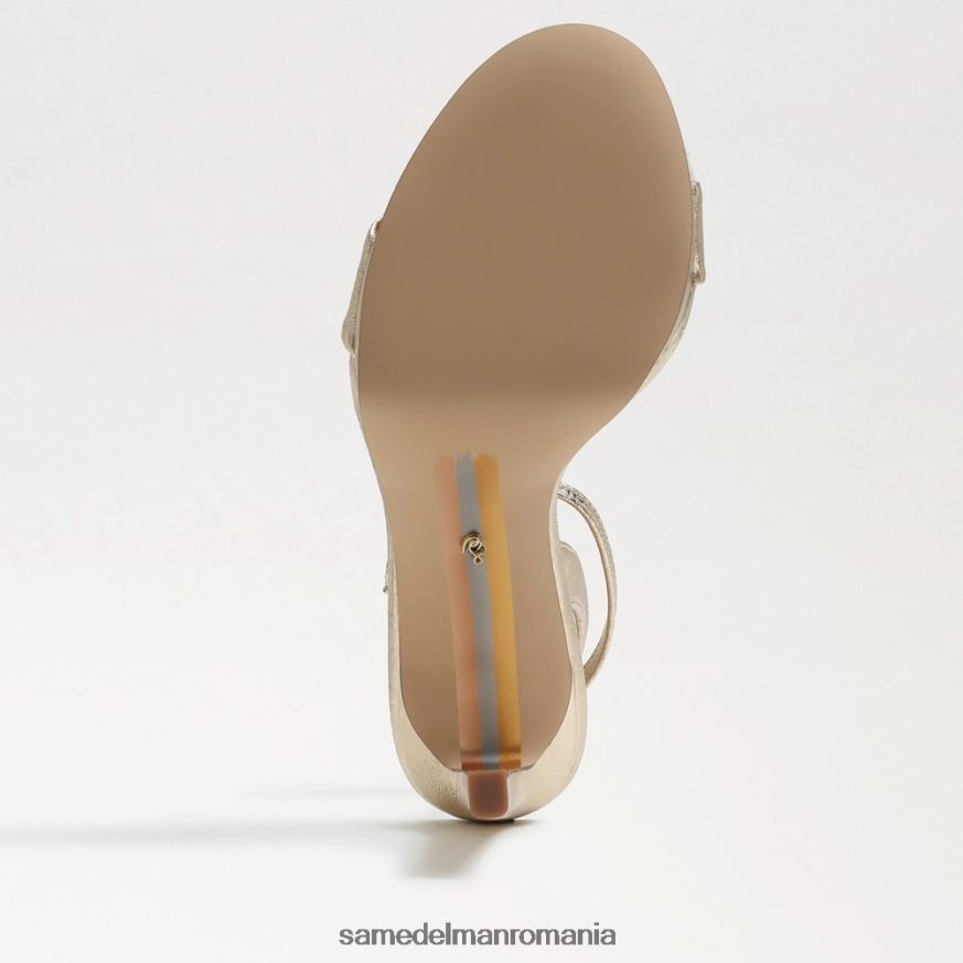 Sam Edelman încălţăminte piele cu frunze de aur femei jad curea la gleznă toc HN448Z386