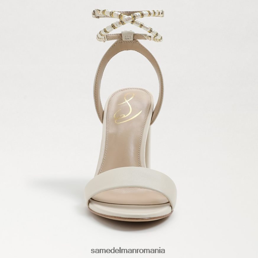 Sam Edelman încălţăminte piele de fildeș modernă femei sandale Yanelli cu toc bloc HN448Z857