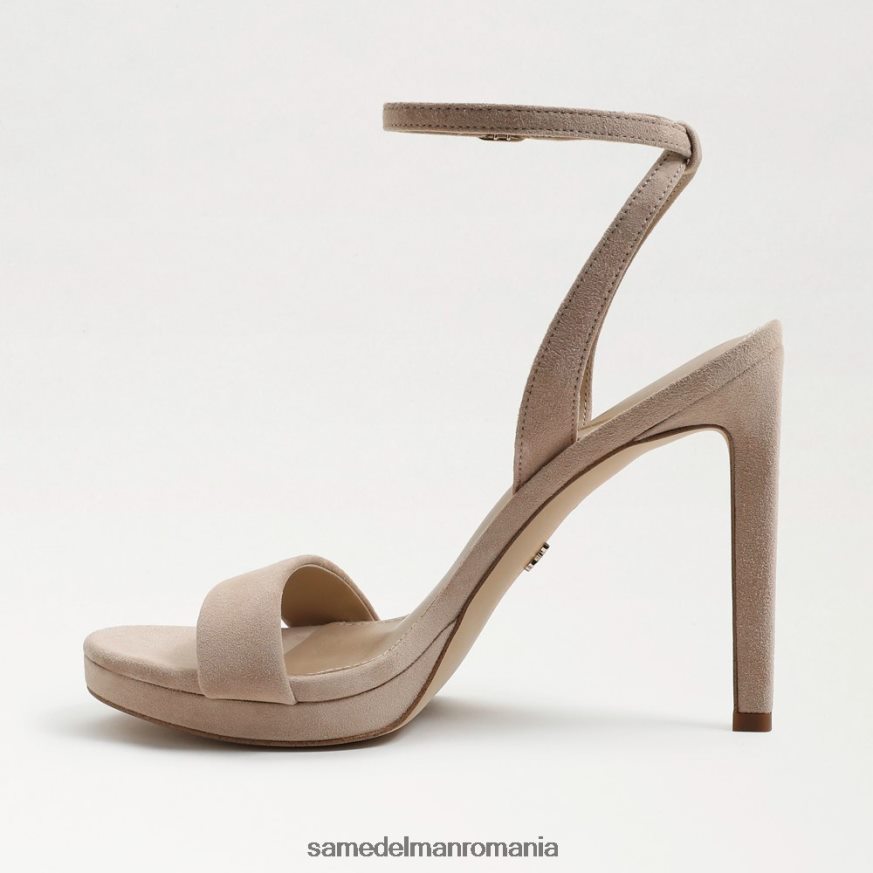 Sam Edelman încălţăminte piele intoarsa cappuccino femei jad curea la gleznă toc HN448Z391