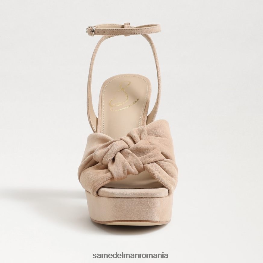 Sam Edelman încălţăminte piele intoarsa cappuccino femei toc platforma kristen HN448Z818