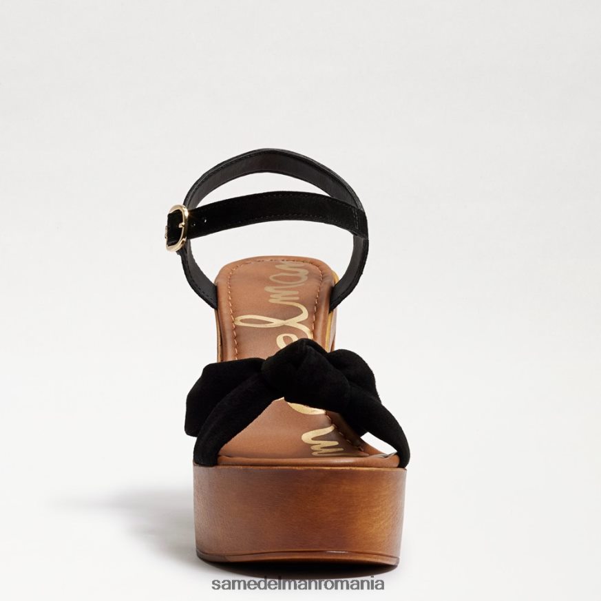 Sam Edelman încălţăminte piele intoarsa neagra femei sandală cu platformă trista HN448Z402