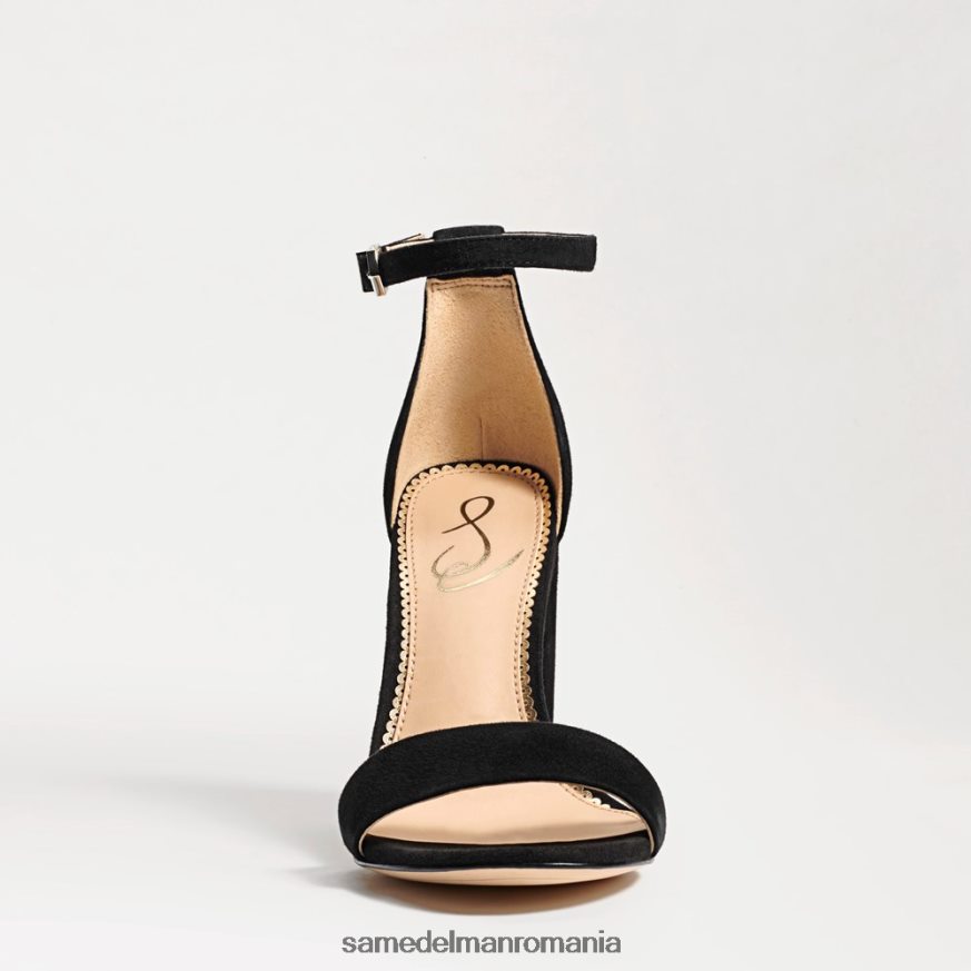 Sam Edelman încălţăminte piele intoarsa neagra femei sandale cu toc bloc yaro HN448Z338