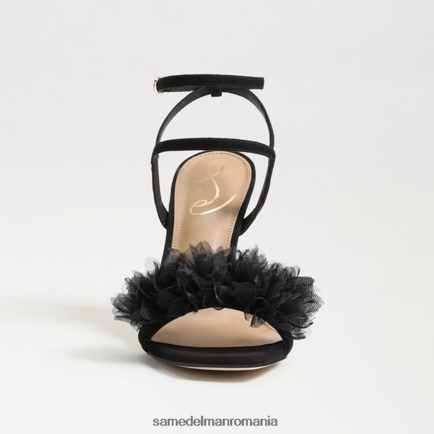 Sam Edelman încălţăminte piele intoarsa neagra femei toc cu bretele leilani HN448Z953