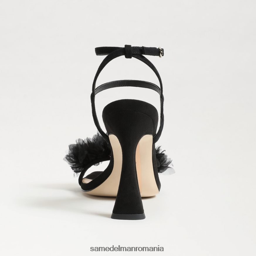 Sam Edelman încălţăminte piele intoarsa neagra femei toc cu bretele leilani HN448Z953