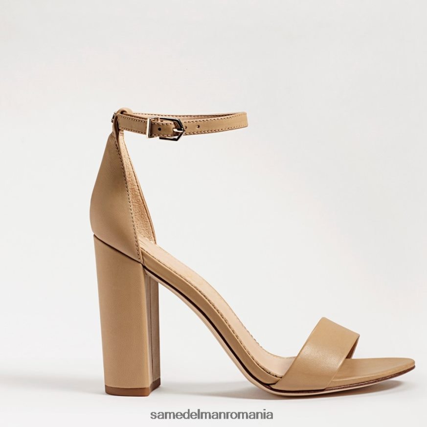 Sam Edelman încălţăminte piele moale bej femei sandale cu toc bloc yaro HN448Z326