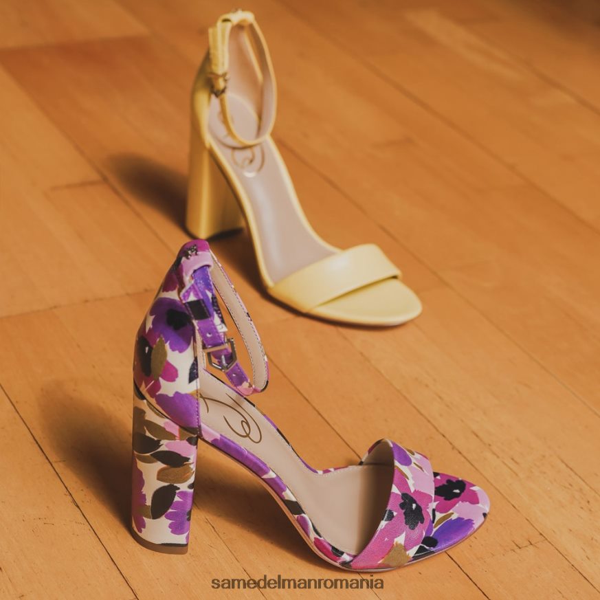 Sam Edelman încălţăminte piele neagra femei sandale cu toc bloc yaro HN448Z325