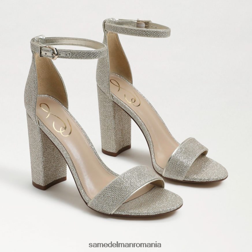 Sam Edelman încălţăminte plasă aurie deschisă femei sandale cu toc bloc yaro HN448Z319