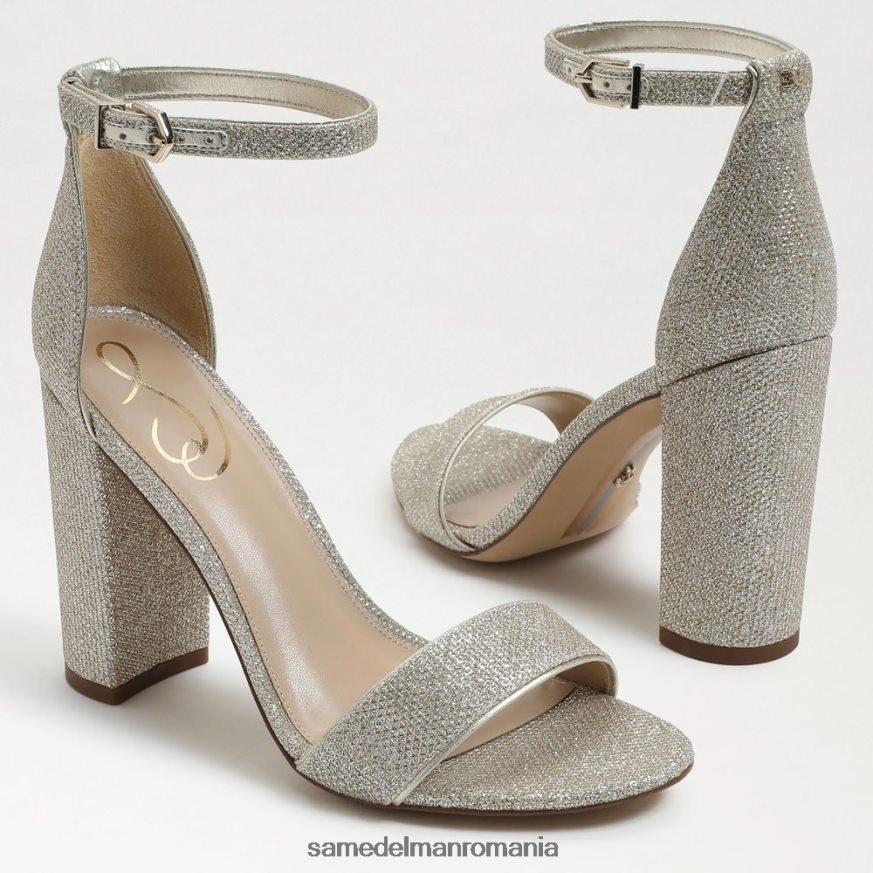 Sam Edelman încălţăminte plasă aurie deschisă femei sandale cu toc bloc yaro HN448Z319