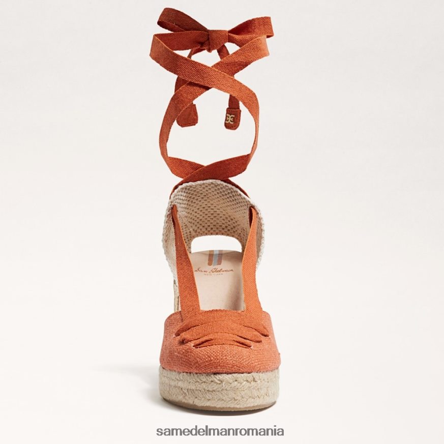 Sam Edelman încălţăminte portocala ars femei sandale cu pană margherita espadrile HN448Z86