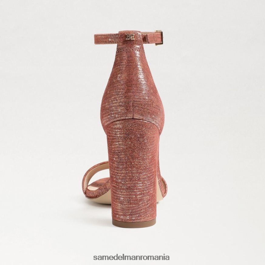 Sam Edelman încălţăminte roz ruginiu femei sandale cu toc bloc yaro HN448Z331