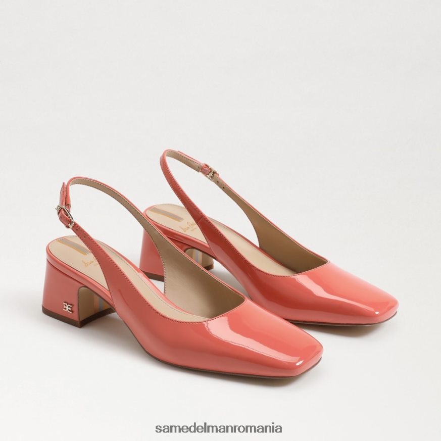 Sam Edelman încălţăminte roz teracota femei terra slingback kitten heel HN448Z191