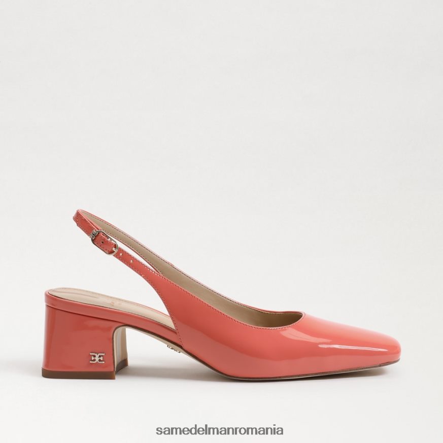Sam Edelman încălţăminte roz teracota femei terra slingback kitten heel HN448Z191