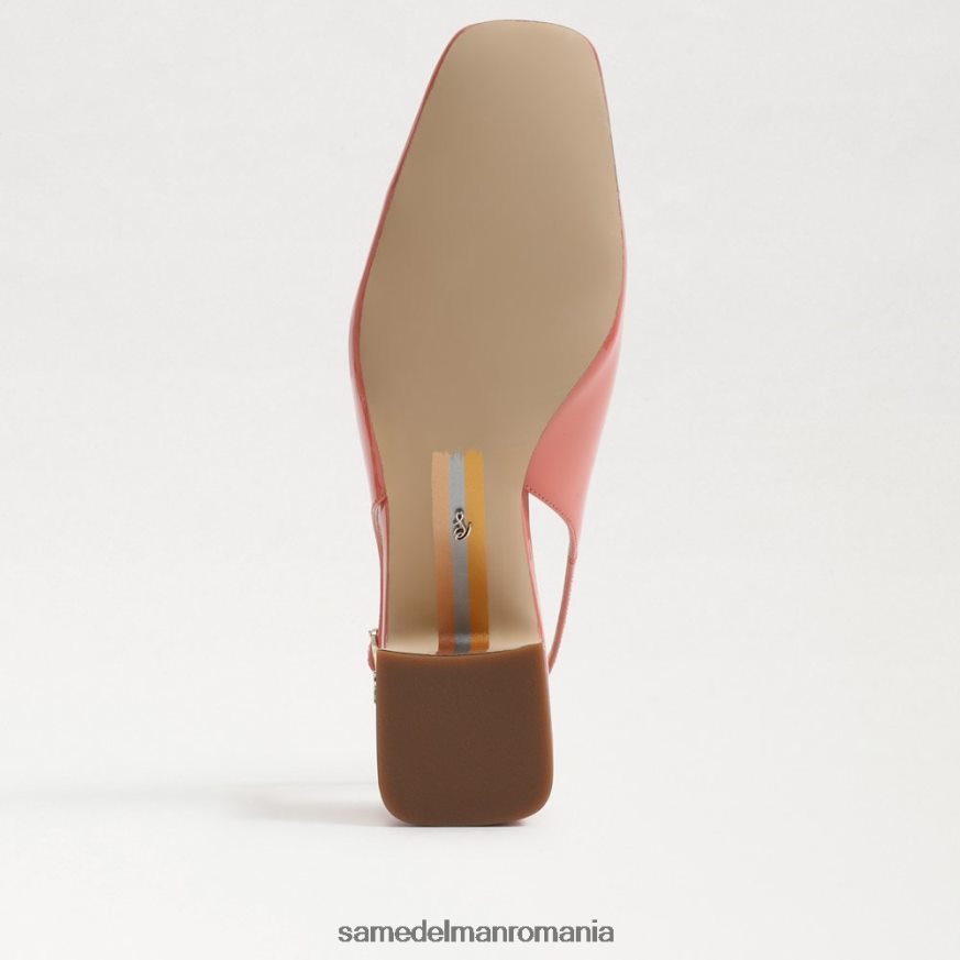 Sam Edelman încălţăminte roz teracota femei terra slingback kitten heel HN448Z191