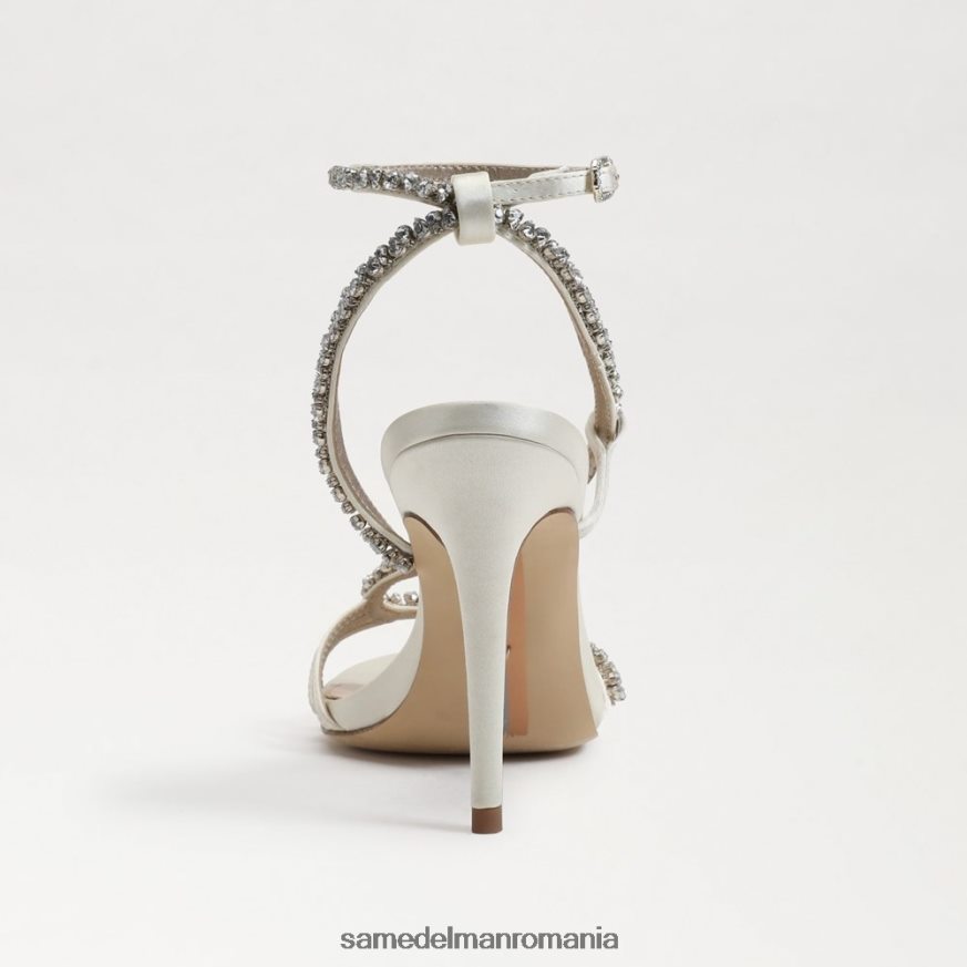 Sam Edelman încălţăminte satin fildeș perlat femei toc cu curea de gleznă granger HN448Z696