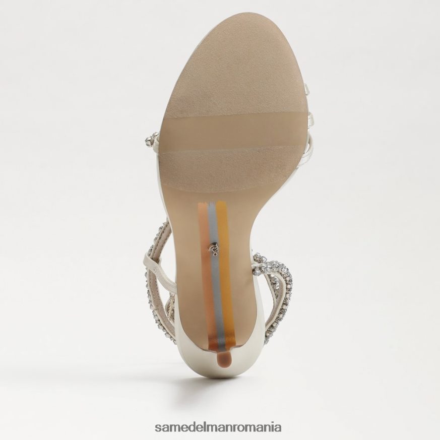 Sam Edelman încălţăminte satin fildeș perlat femei toc cu curea de gleznă granger HN448Z696