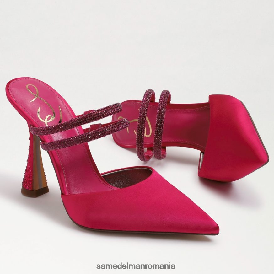 Sam Edelman încălţăminte satin fucsia îndrăzneț femei agustina mule pump HN448Z954