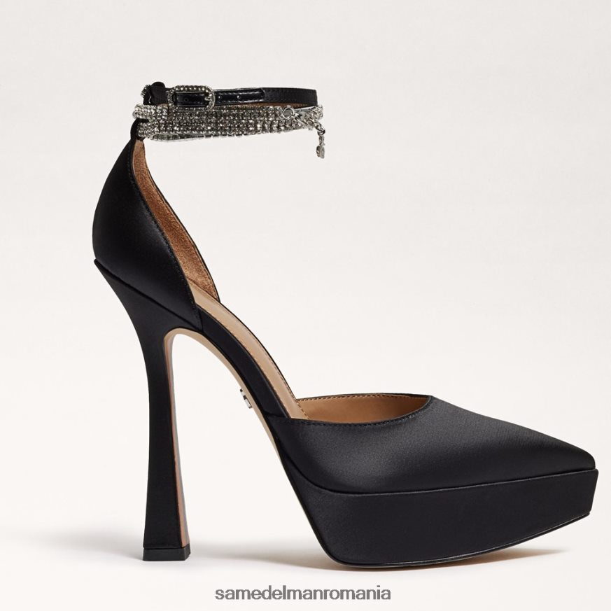 Sam Edelman încălţăminte satin negru femei andie platforma toc HN448Z761